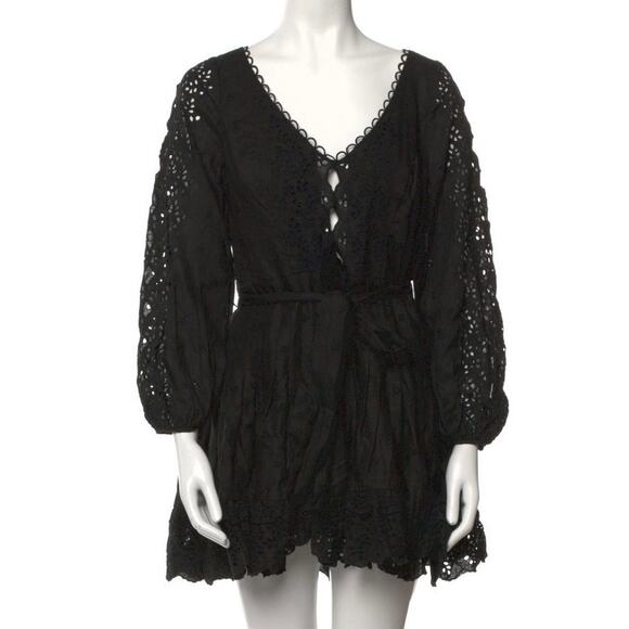 chinese dress ladies Hypnotic Lace Trim Mini Dress